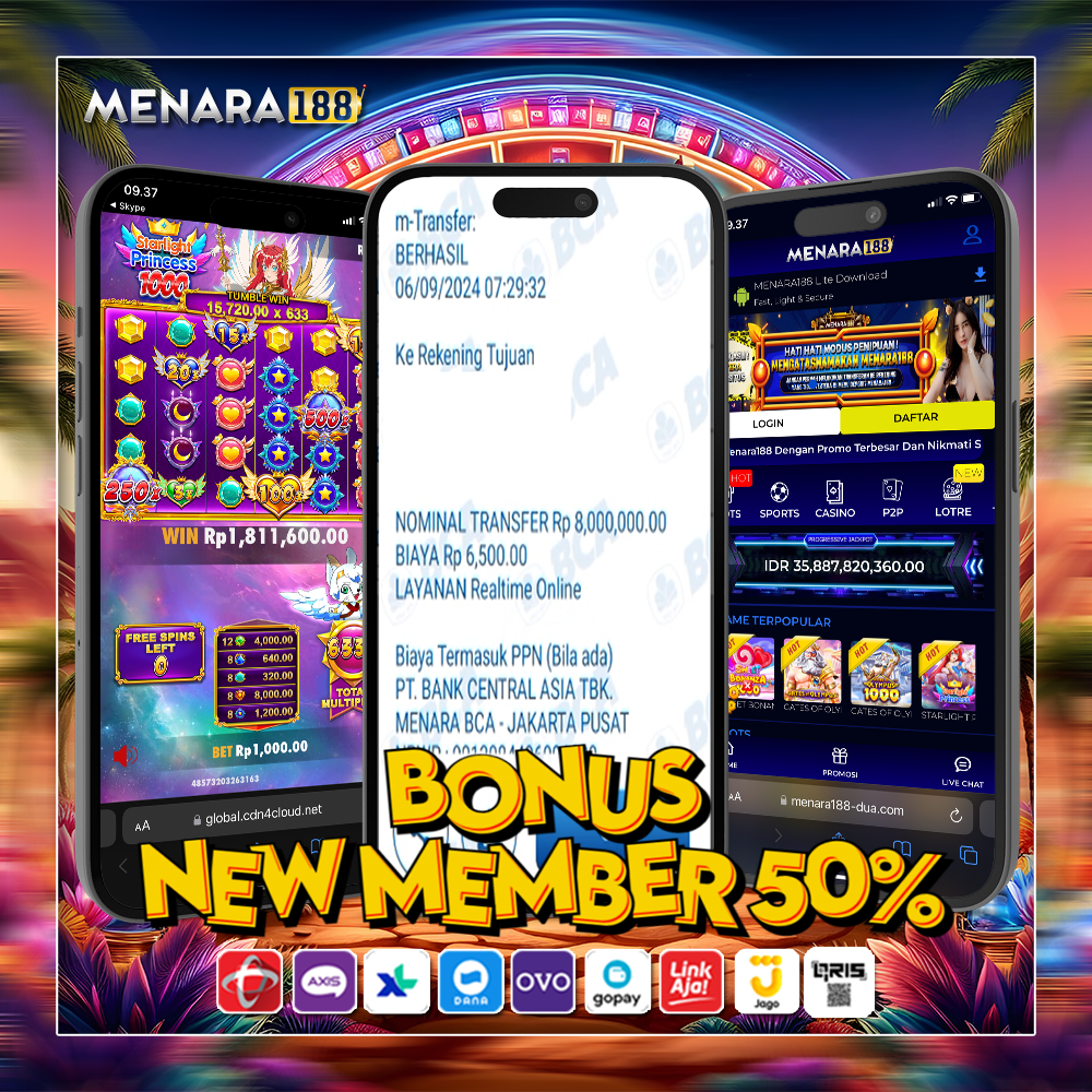 MENARA188: Situs Slot Online Gacor Deposit Via Dana 10 Ribu Terpercaya Gampang Menang